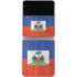 Haiti Flag Distressed Galaxy Z Flip3 5G Skin